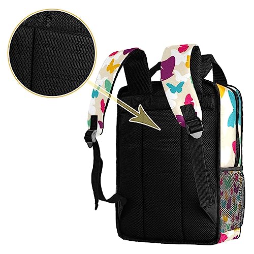 Sac à dos garçon papillon multicolore idéal pour l'école et sorties - 4