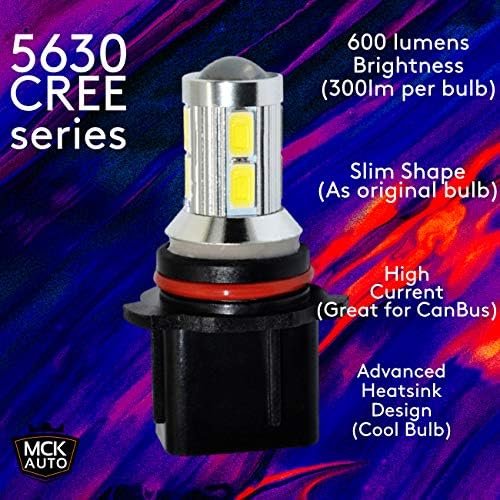 MCK Auto  P13W LED Canbus Bulbs Daytime Running Lights DRL White Very Bright and Without Errors Compatible with A4 B8 Q5 CX-5 - EA3R1  Transform Your Ride