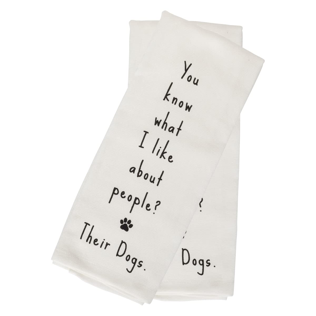 Home Essentials & Beyond50771 Printed Terry Kitchen Towel with Does Not People - Pack of 2