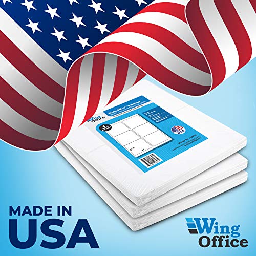 Pro Office Shipping Labels For Printers - Premium 600 Self Adhesive - Laser And Ink Jet Printers, White, Made In Usa, 3.33 X 4 Inches, Pack Of 600, Same Size As 8164 And More #TOP3