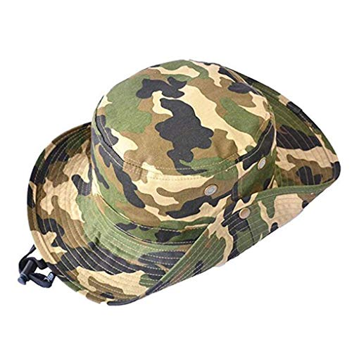 Sun Hat Bucket-Boys-Camouflage Hats Fishman Cap Packable (Camo, 56cm/22.04inch for 7-14T)