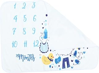 Hemoton 1 Peça Cobertor De Marcos Imagem Cobertores Para Recém-Nascidos Adorável Cobertor Quadro Mensal Cobertor De Pelúcia Para Bebê Cobertor De Foto Mensal Cobertor De Marco