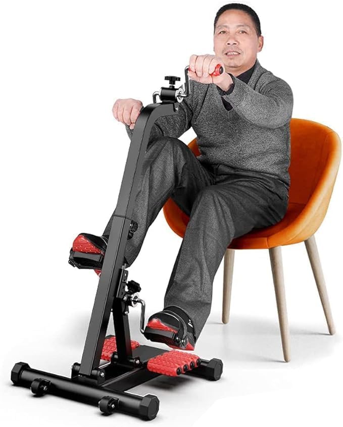 Mini Exercise Bike for Home Physiotherapy – Adjustable Pedal Exerciser with LCD Display, Arm & Leg Under Desk Cycle, Height & Length Adjustable, Compact Indoor Fitness Machine for Seniors & Office Use-image-8
