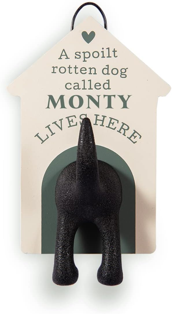 History & Heraldry Personalised Dog Lead Hook (Blank Cream)