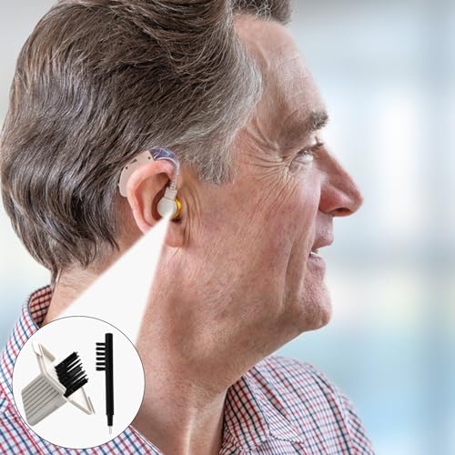 Hörgerätefilter, 5er Set (40 Stück) Cerumenfilter, Ersatzfilter, Reinigungsbürste und Reinigungstuch - Für Widex, Phonak, Resound etc