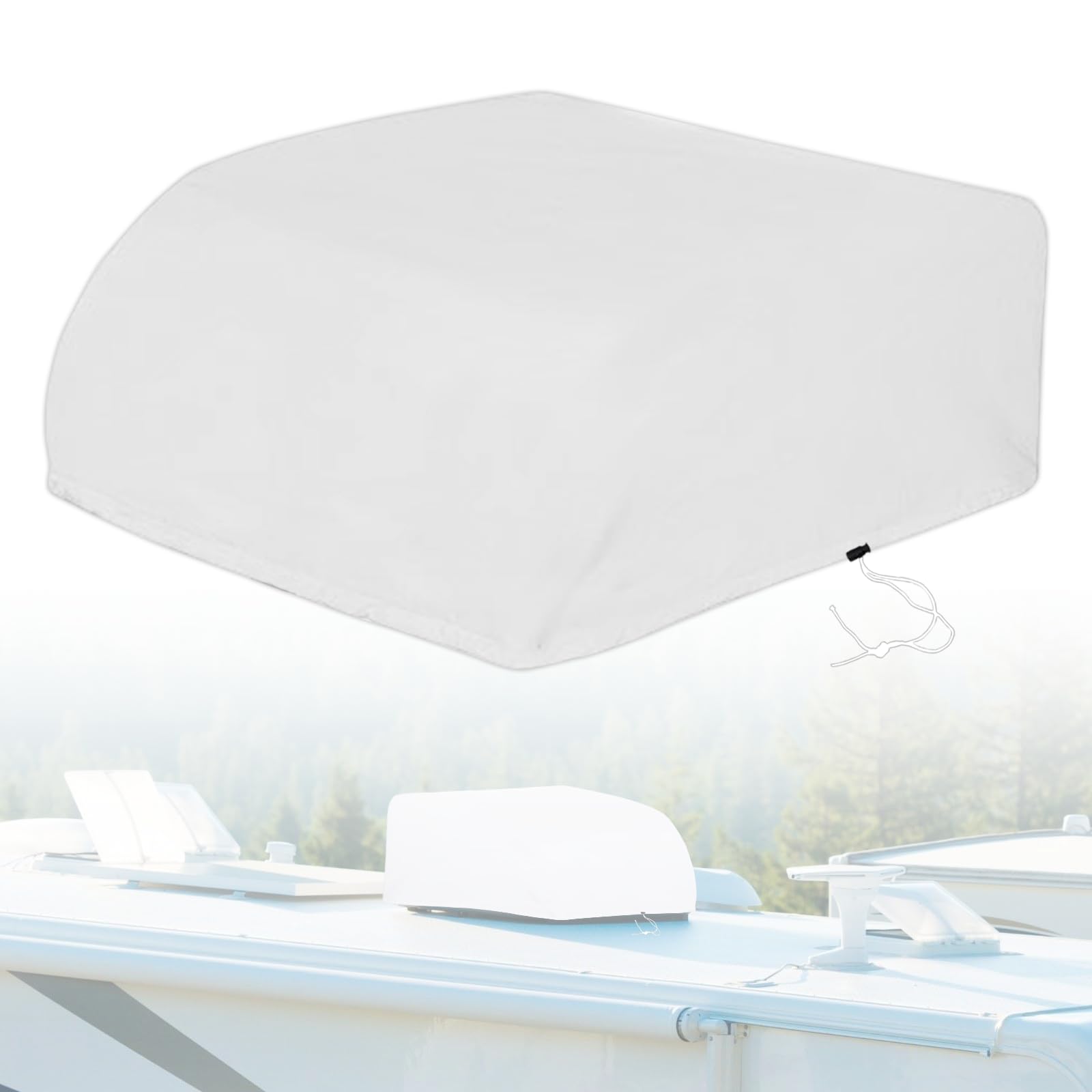 Copertura del condizionatore d'aria RV - Camper Trailer AC Protezione antipolvere , impermeabile compatibile con Dometic Brisk II, Coleman Mach I, II, III, Mach 3 Plusc, 39 "Lx26" W