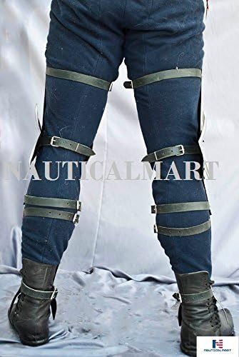 Combat Legs Armor Medieval Leg Guard Reenactment Costume - Halloween
