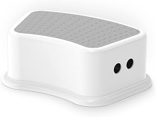 UNCLE WU Step Stool for Kids - Bathroom Safety Bottom as Potty Training Stool -Slip Resistant Surface1 Step Stool for Kids/Adult
