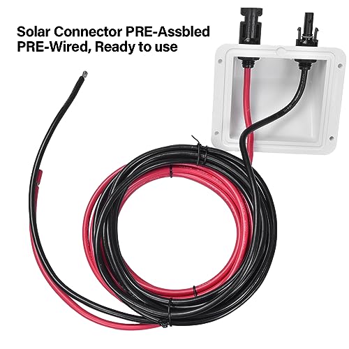 JianHan Glândula de entrada solar 3 m ABS à prova de intempéries cabo duplo 10AWG para todos os tipo
