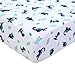 JISEN 3 Piece Crib Bedding Set Crib Quilt Crib Sheet Pillowcase - Soft Microfiber Printed Dinosaur Nursery Set for Baby Boys or Girls