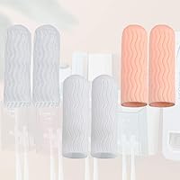Vista 8 de 3 pares de protectores para cunas de goma para coser en la punta de los dedos, protectores de pegamento caliente, fundas protectoras, guantes