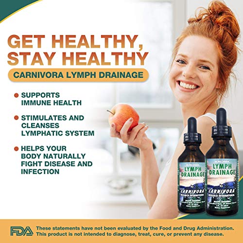 Carnivora Triple Play - Immune System Support, Lymph System Flush, And Enhancement For Joints And Digestion (Bundle With 1 Bottle Vegi-Caps, 1 Bottle Lymph Drainage, And 1 Bottle Turmeric) #TOP2