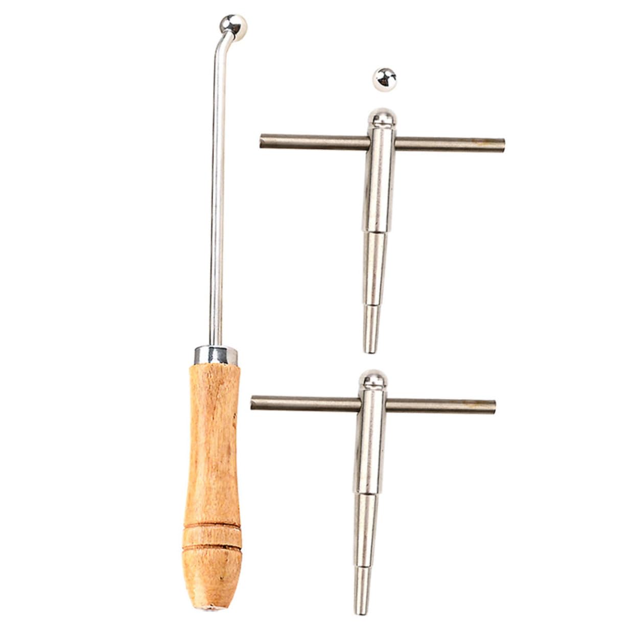 Cabilock Juego de Herramientas de Metal Accesorio Adecuado para Reparación y Ajuste para Instrumentos de Viento como Trompeta y Trombón para Estudiantes y Reparadores