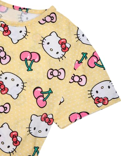 Image of Hello Kitty Girls Shirts - Short Sleeve Cute Casual Crewneck Graphic Tees Shirts for Girls Tops T-Shirt (Sizes: 4-12),