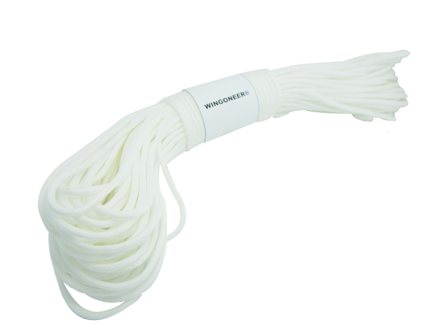 550 Paracord Mil Spec Type III 7 Cavo per Paracadute Bianco 100 Piedi