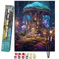 Kit Dipingere Con I Numeri Bougimal - Quadro 40x50cm Castello, Colori Acrilici E Pennelli, Per Adulti E Principianti - Foto 2