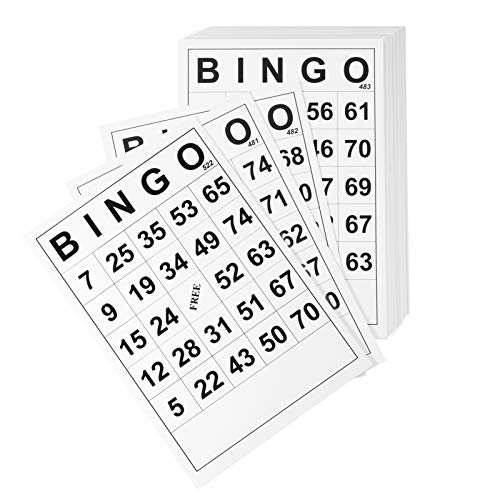 Gadpiparty 60-Pack Reusable Bingo Game Cards with Large Print Numbers, Ideal for Family Nights Easter Activities