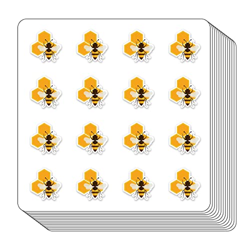 Honey Bee Comb Planner Stickers, 0.5 Inch Scrapbooking Calendar Kids