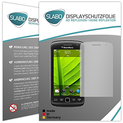 Slabo 2 x Film de Protection d'écran Compatible avec Blackberry Torch 9860 Protection écran Film No Reflexion Mat