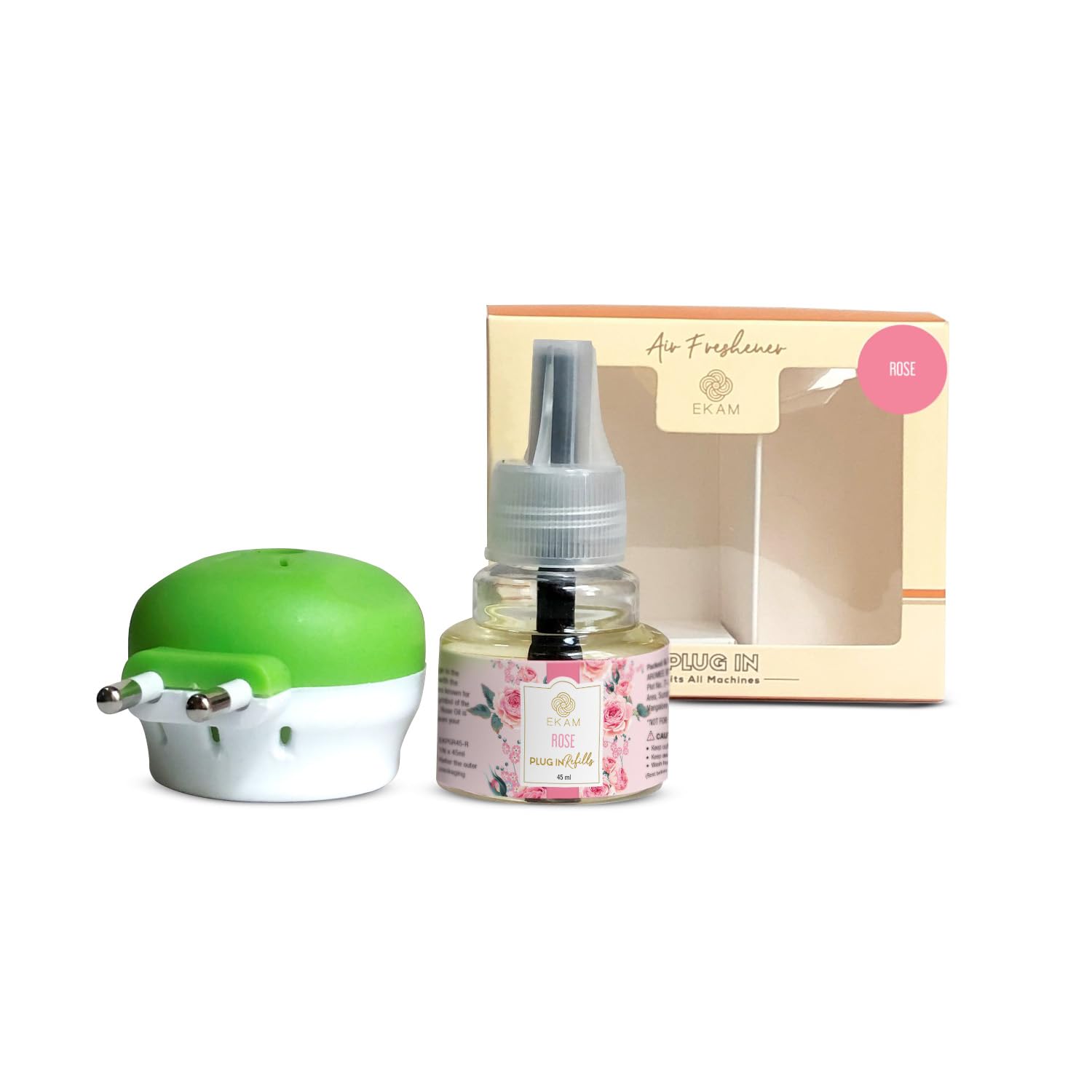 EKAM Rose Scented Summer Delights Home Fragrance Oil Automatic Air Room Fresheners Plug-In Kit With 45Ml Refill Used For Aromatherapy, Stress Relief And Relaxation (B0CPJ3VG82) Amazon Price History, Amazon Price Tracker
