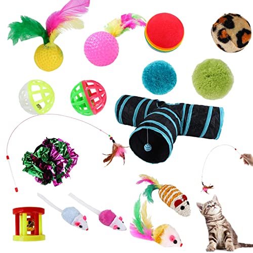 Conjunto de túnel de brinquedo de gatinho | Acompanhando Brinquedos de Gato Interativos para Gatos d