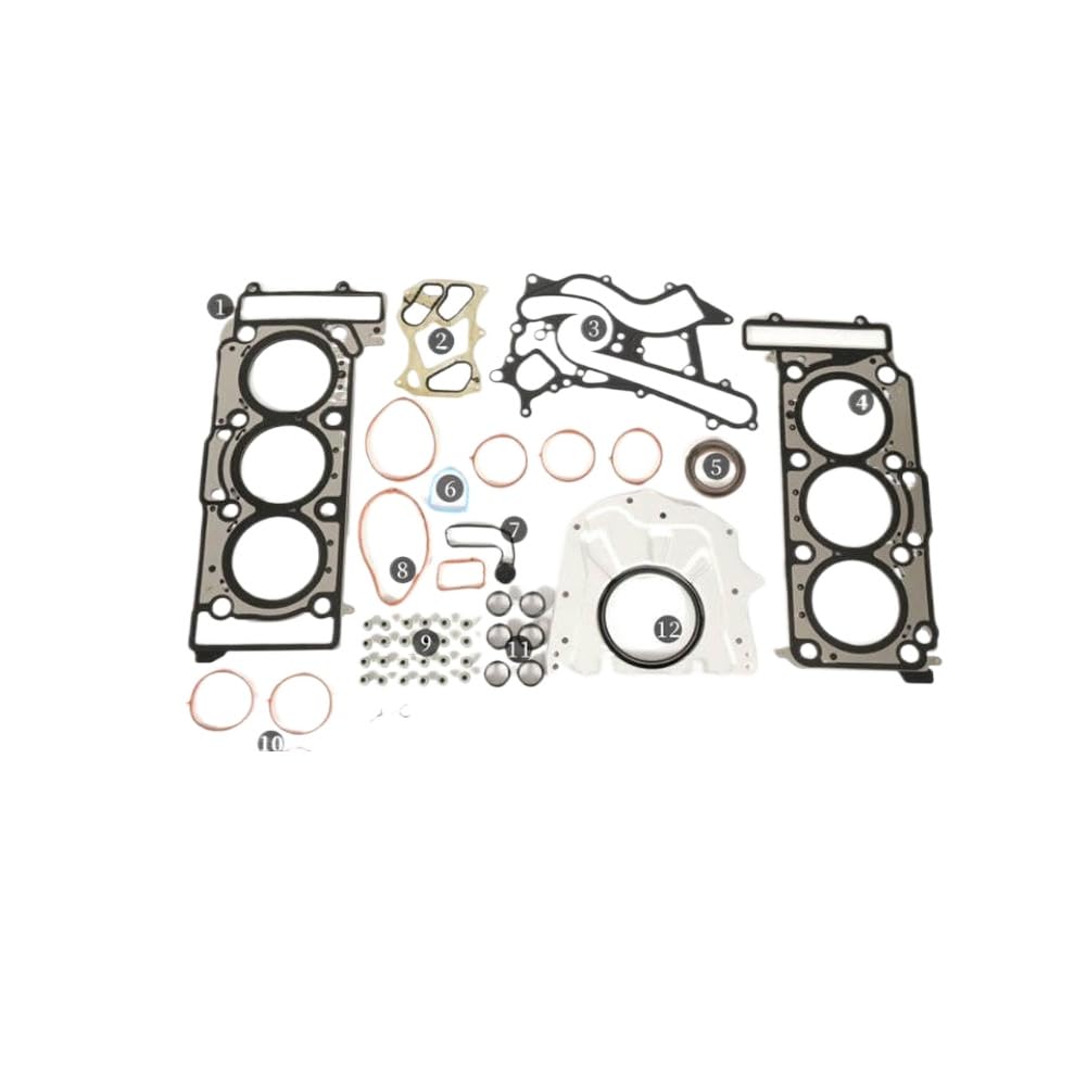Set guarnizioni testa e pistone compatibili con veicoli selezionati che utilizzano motore M276 3.0L V6 incluso W205 W212 X166 C43 E400
