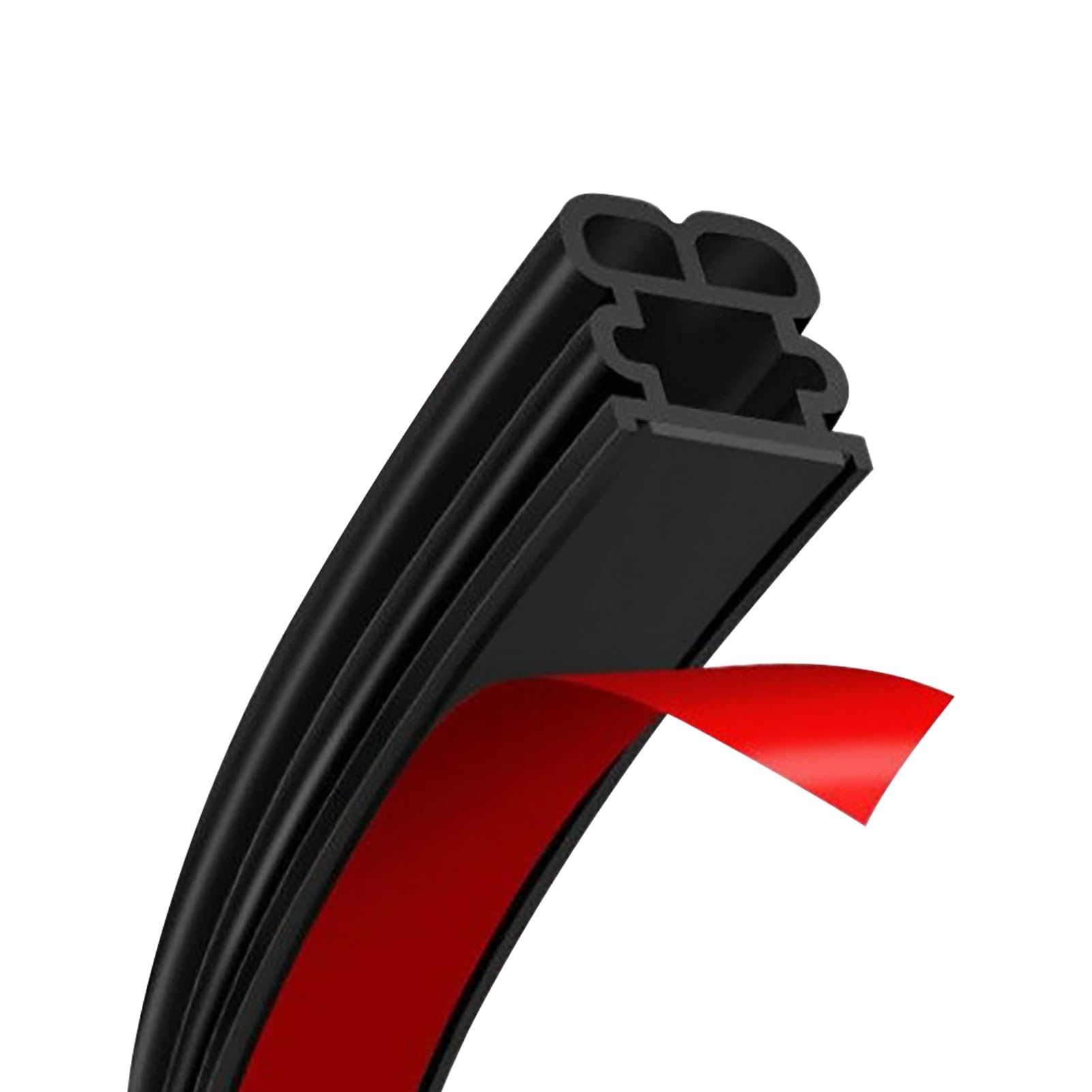 52.5Ft Car Door Seal Strip for Truck Car Weather Stripping Universal Self Adhesive Large Auto Door Soundproofing Weatherstrip for Pickup Truck SUV RV Boat