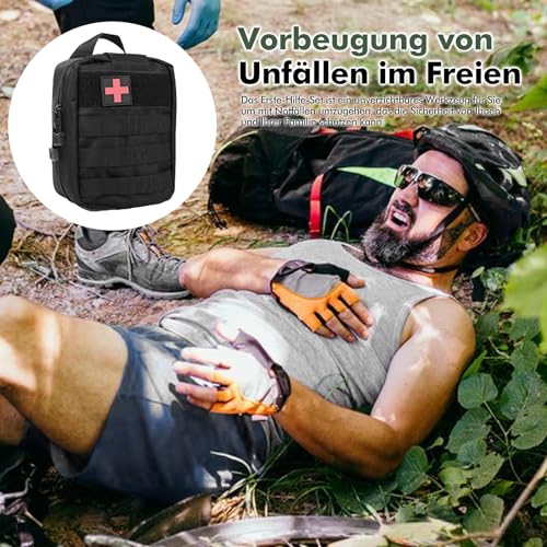Erste Hilfe Set Outdoor - First Aid Kit Medizinische Taktische Tasche Blutungskontrolle Trauma Kit für Camping Jagd Wandern Zuhause Reise Auto und Abenteuer – Bild 6