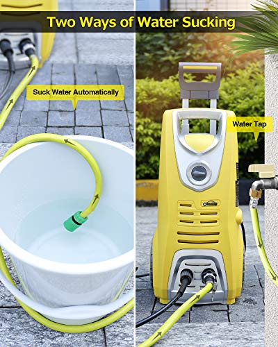 Pressure Washer Electric Power Washer, 3046 PSI 1.85 GPM Oasser Car Washer Machine with Spray Gun 5 Nozzles for Cars, Houses, Driveways, Patios - Thumbnail 4