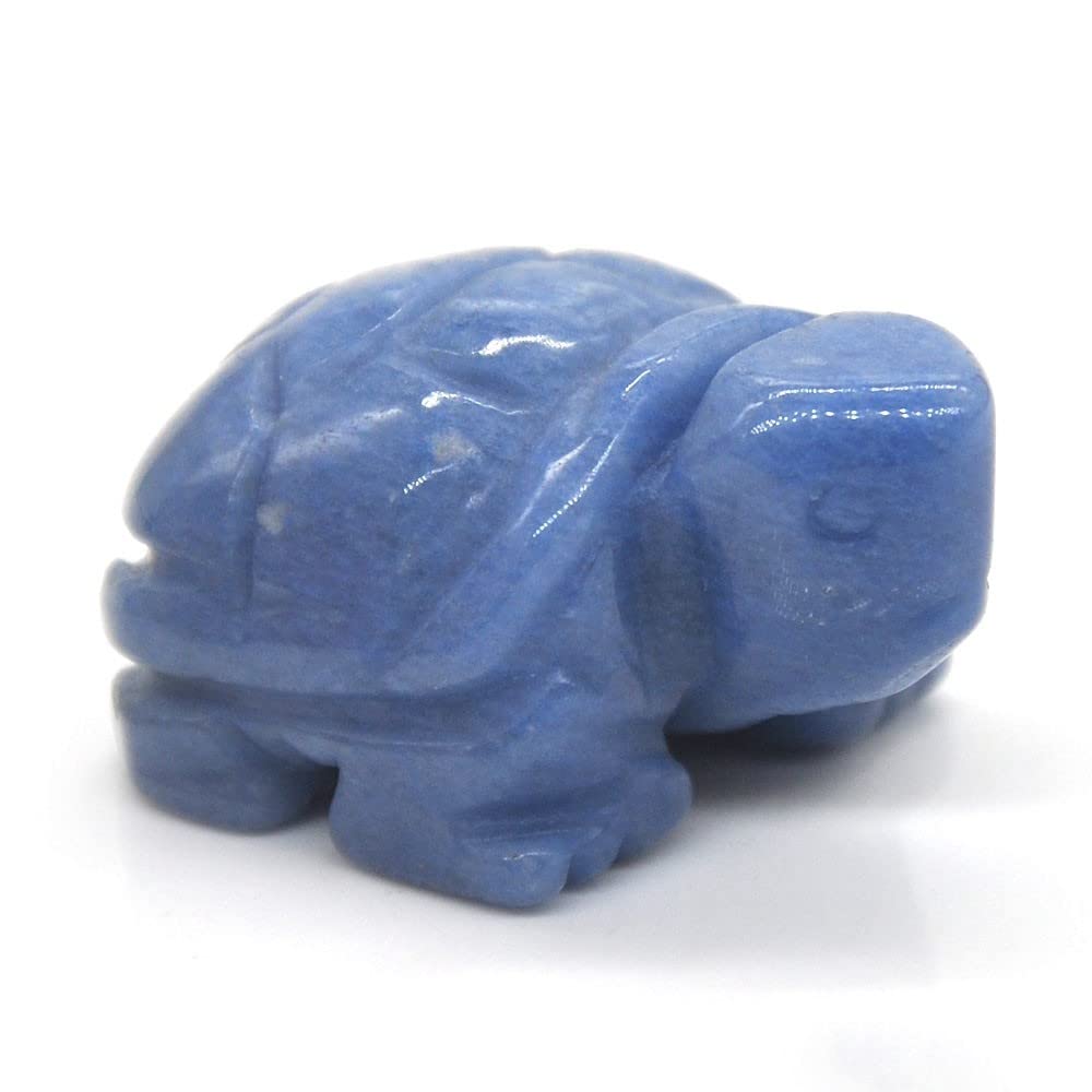 Statue tortue en aventurine bleue cristal naturel pour décoration lot de 5 pièces