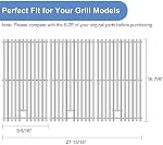 Criditpid BBQ Grates Replacement for Charbroil 463436215, 463436214 Models, 16 7/8" Heavy Duty Stainless Steel Cooking Grids for Master Chef G43257, G43205, G43258, G45118 Grill.