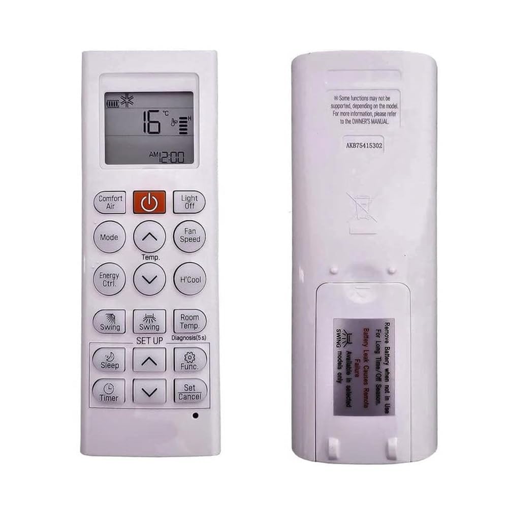 5 Years Warranty AC Remote Compatible for LG Dual Inverter Split AC Remote Model No: AKB75415302 (AC-36N)-image-2
