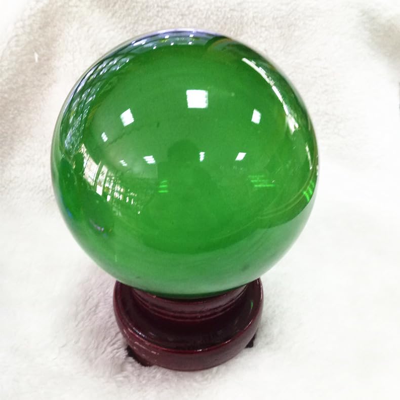 Bola de cristal verde de 110mm LTRAJUYNH para decoración