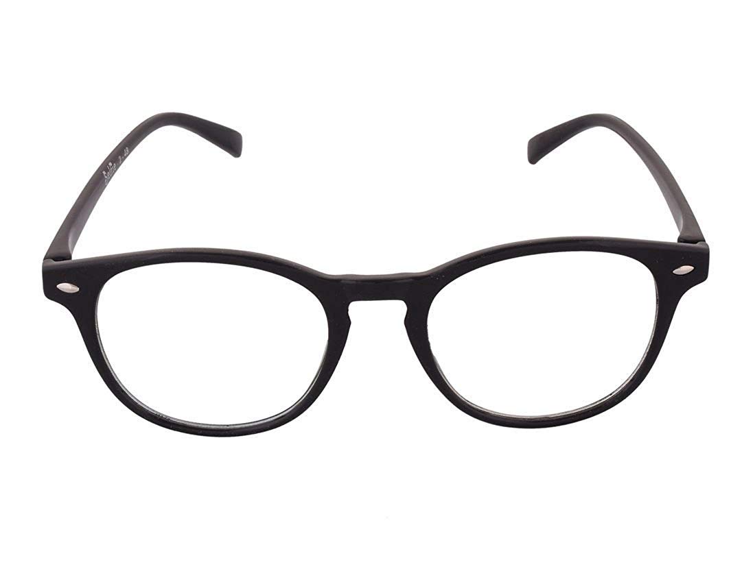 Zeydan New Round Spectacle Frame,Sunglasses for Boys and Girls(unisex) (black)
