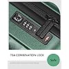 3 Piece Luggage Sets Pcabs Durable Suitcase With Wheels Tsa Lock 20inch24inch28inch Lightweight Travel Luggage Set Dark Green