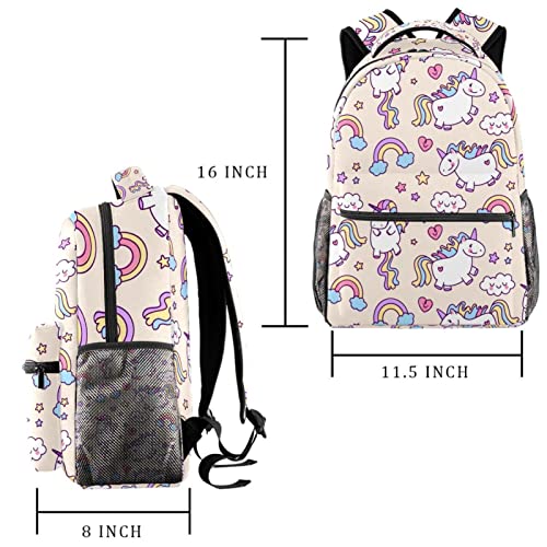 Sac à dos de voyage pour filles et garçons avec grand porte-bouteille