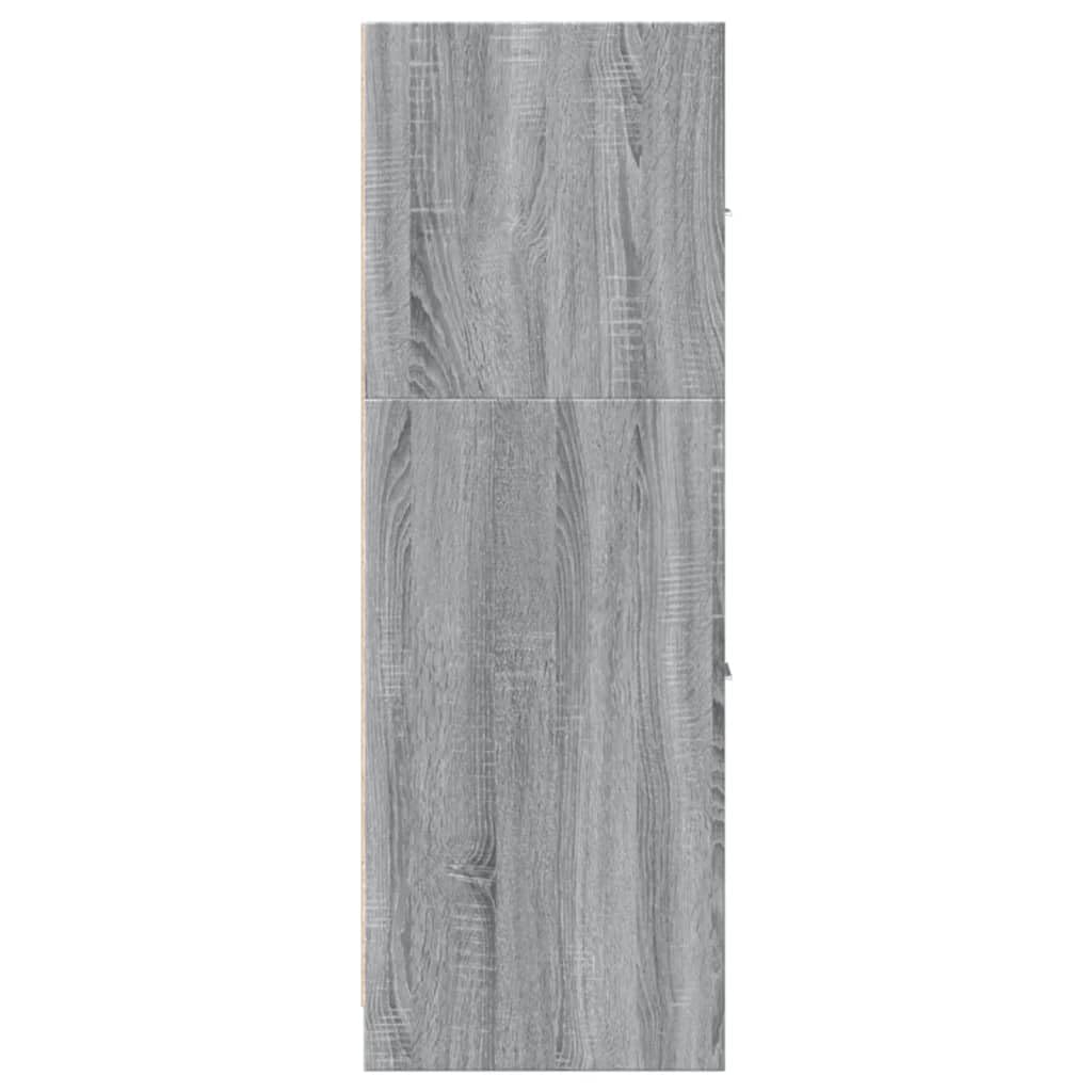 vidaXL Armoire apothicaire Sonoma Gris 40x41x118 cm Bois d'ingénierie, Coffre d'apothicaire, Meuble d'apothicaire, Coffre à tiroirs d'apothicaire