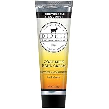 Dionis - Goat Milk Skincare Honeysuckle and Coconut Scented Hand Cream 1 oz - Made in the USA - Cruelty-free and Paraben-free
