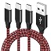 Produktbild USB Type C Kabel, 3Stück 1M 2M 3M 3A USB A auf USB-C Schnellladekabel Kompatibel mit Samsung Galaxy Note 9 8 S8 S9 S10 10 Plus, LG V50 V40 G8 G7 Thinq, Moto Z Z3, Switch