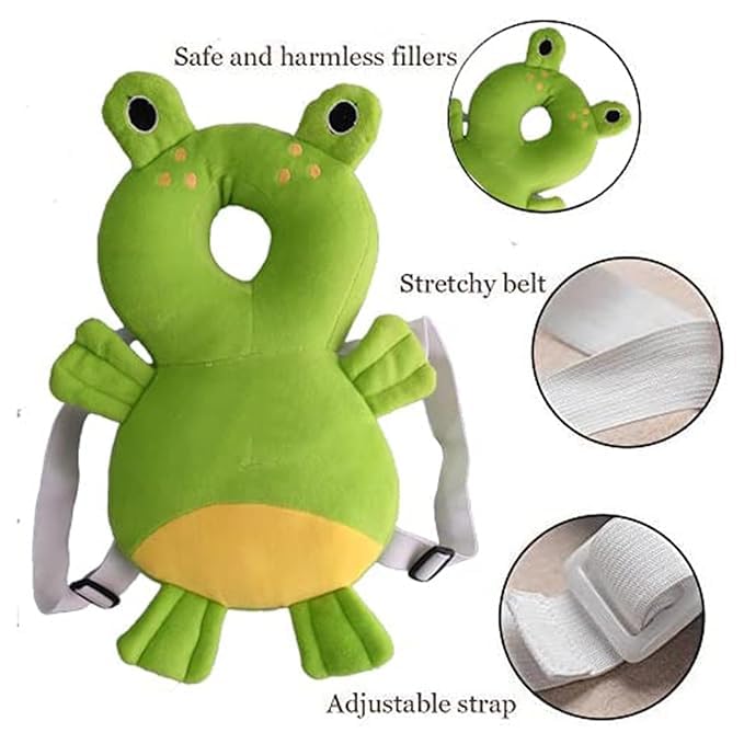 NME Collection Head Protector Cushion Plush Soft Toy Early Learning Toy Fall Protection Helmet Baby Head Protector Child Adjustable Shoulder Strap (Head Protector) - Image 3 thumbnail