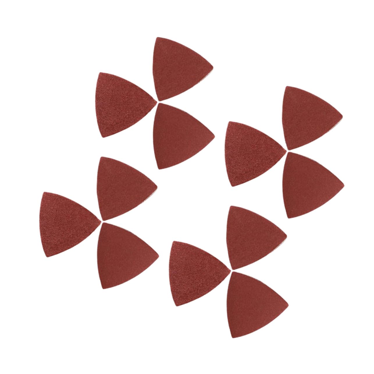 Unomor 100 Triangular Sandpaper Angle Abrasive Grit Pad Fine Sanding Detail Red