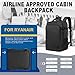 Yankony for Ryanair Cabin Bags 40x30x20 Underseat Cabin Bag, Small Travel Backpack Cabin Size Carry on Hand Luggage Bag for Airplanes, Multiple Pockets Comfort Rucksack for Men, Laptop Backpack