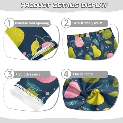 Pear Leaf Girls Leggings Ultra Soft Compression Yoga Gym Pants for Kids 4-10T3