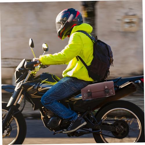 Bolsa trasera retro para motocicleta VALICLUD resistente al clima con fácil instalación, múltiples compartimentos para herramientas y accesorios miniatura 5