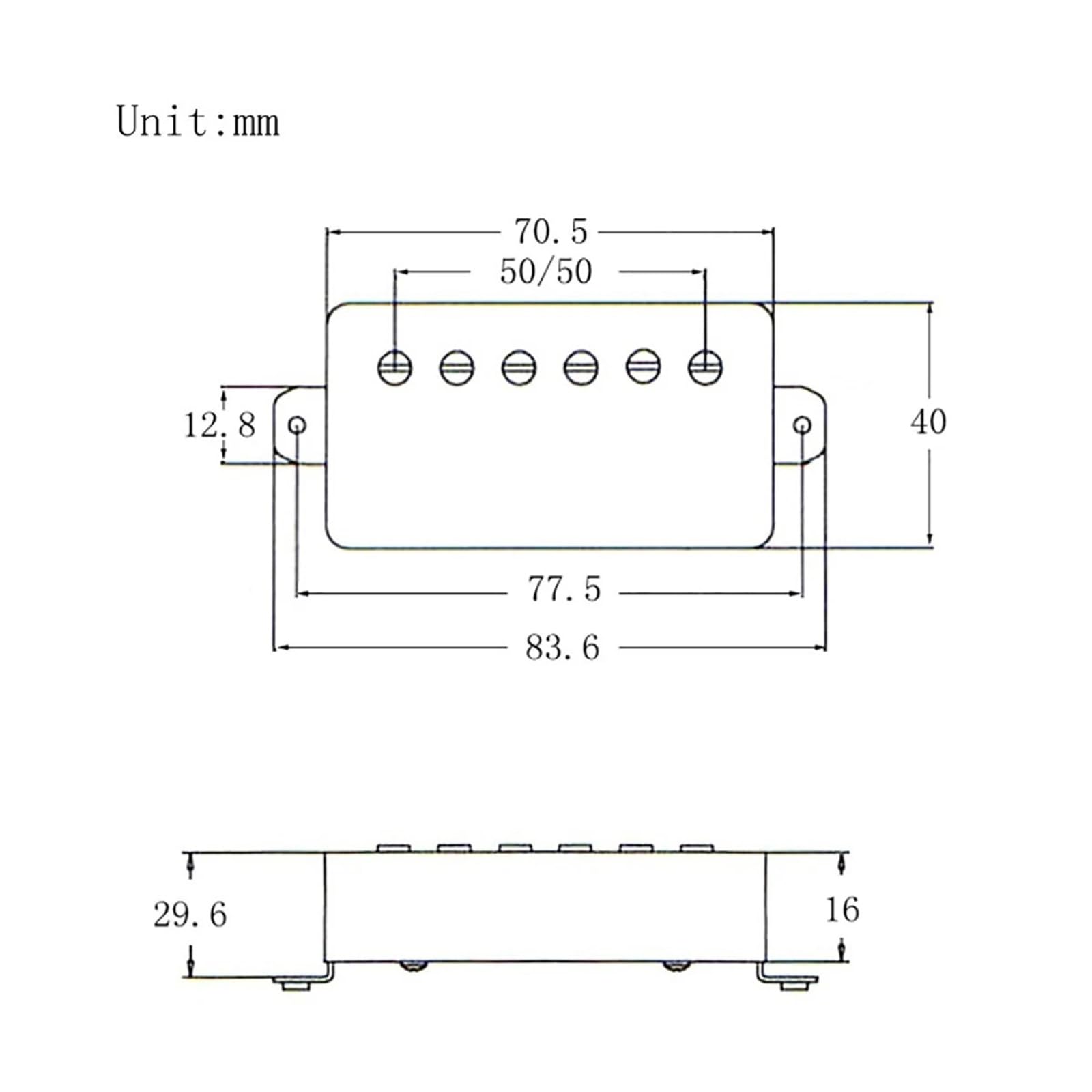 Alnico Lot de 2 micros Humbucker classiques 57+ Chevalet et manche dorés pour guitare de style Les Paul (doré)