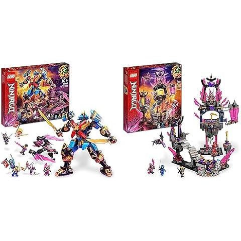 LEGO 71775 Ninjago Meca Samurái X de NYA y 71771 Templo del Rey Cristal Cover