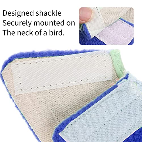 Image of Pet Bird Cone Collars, Adjustable Parrot Recovery Collar Elizabethan Collar for Wound Healing Prevent Feather Plucking, Birds Cones Protective E-Collars for Large Medium Small Parrots - S
