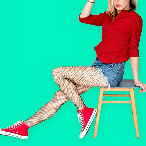 Duufin 10 Pairs Fishnet Stockings Women Fishnet Tights High Waist Fishnet Stocking Mesh Pantyhose3
