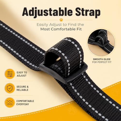 Image of Dog Harness for Medium Dogs | No Pull, Adjustable, Reflective, Harness Leash Combo for 14-23Kg Pets (Green, Medium)