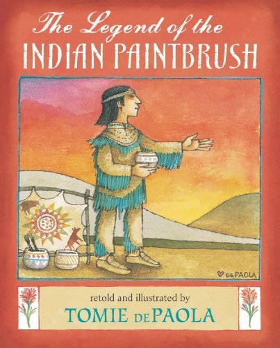 The Legend of the Indian Paintbrush Tomie dePaola album relié de collection 1988